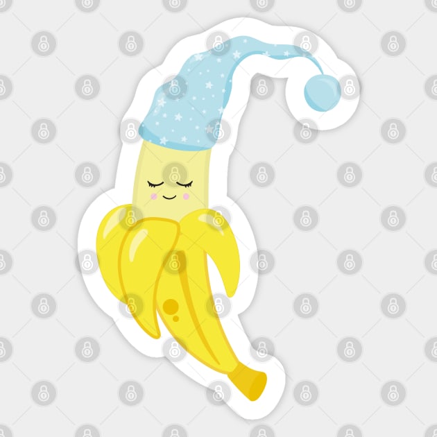 Cute Kawaii Banana Sticker by Tshirtiz